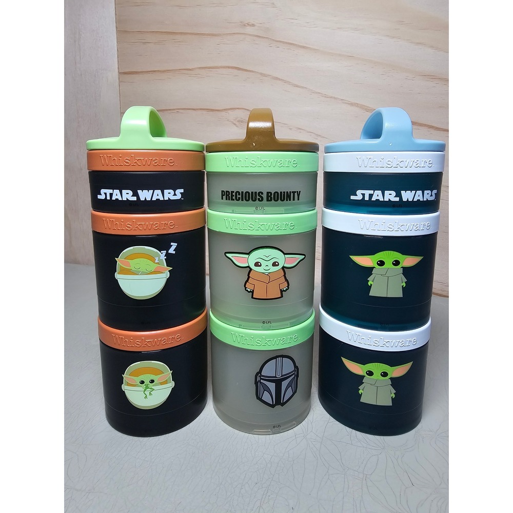 Whiskware Star Wars Grogu Stackable Snack Containers 3-Pack